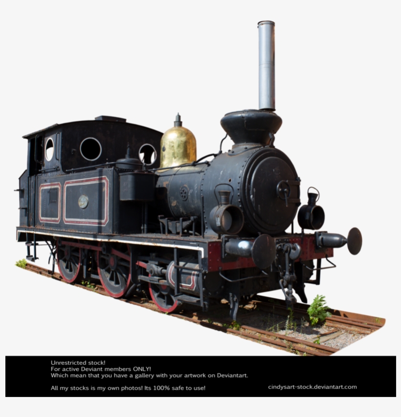 Old Locomotive By Cindysart Stock By Cindysart Stock - Tren A Vapor Png, transparent png download