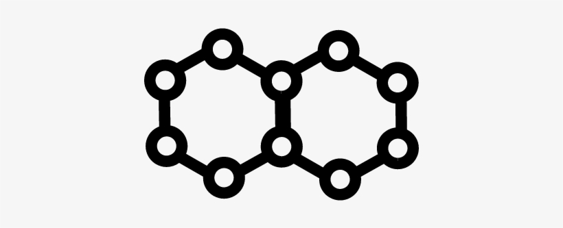 Molecule Hexagonal Shapes Vector - Graphene Free Icon, transparent png download