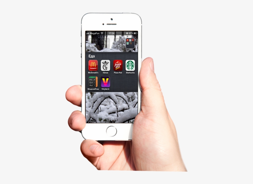 Divice In Hand - Redesign Snapchat, transparent png download