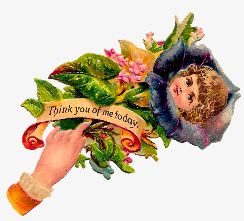 Victorian Flower Hand Whimsy Download Image - Illustration, transparent png download