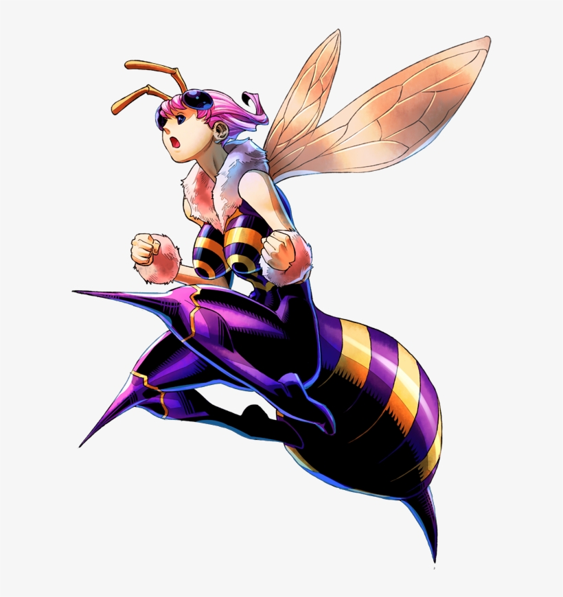 Sf Vs Ds Q-bee - Darkstalkers Resurrection Q Bee, transparent png download