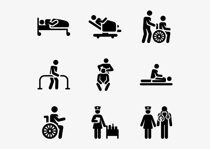Medical Situations Pictograms - Drawing, transparent png download