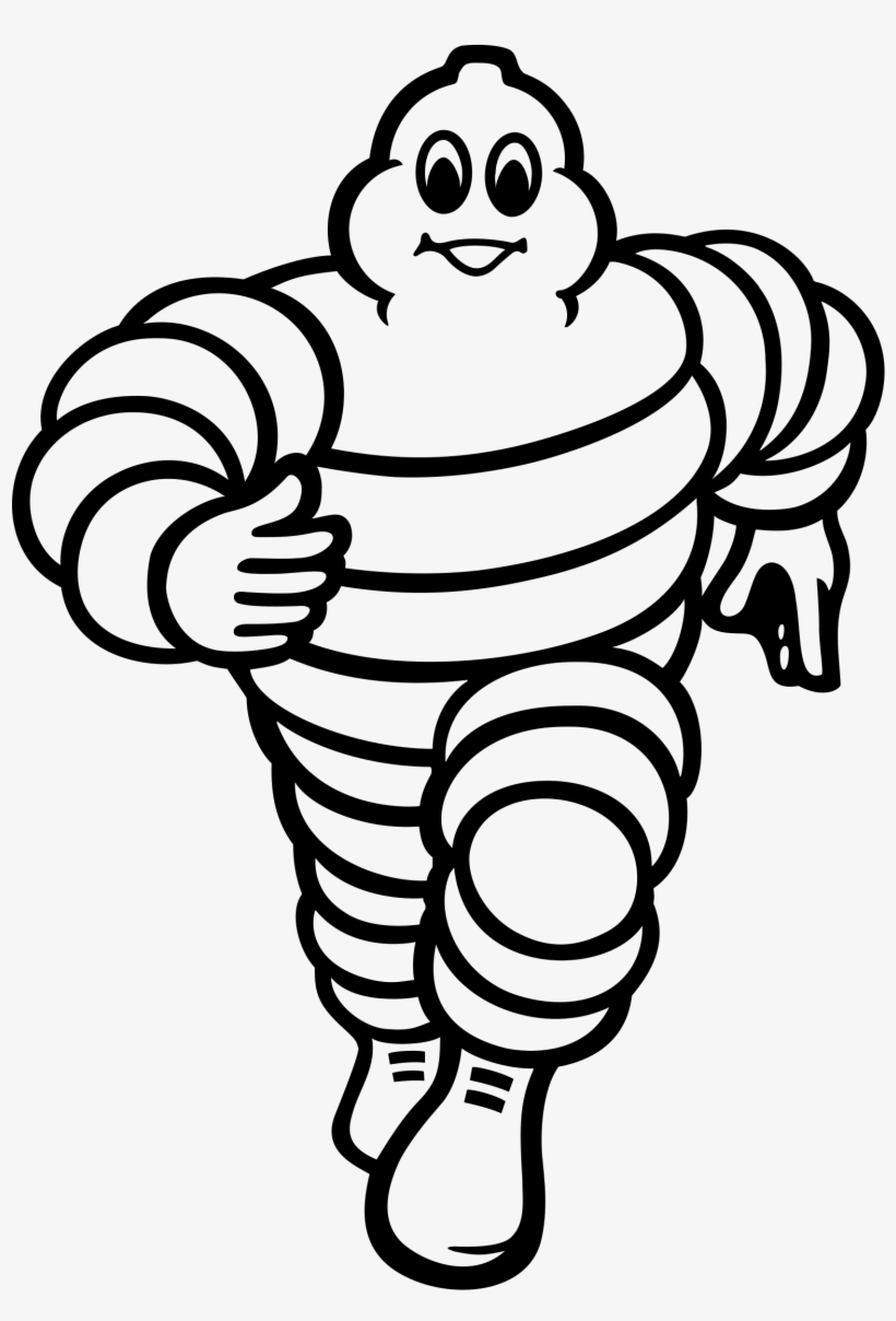 Michelin Logo Png Transparent - Michelin Man Sticker, transparent png download