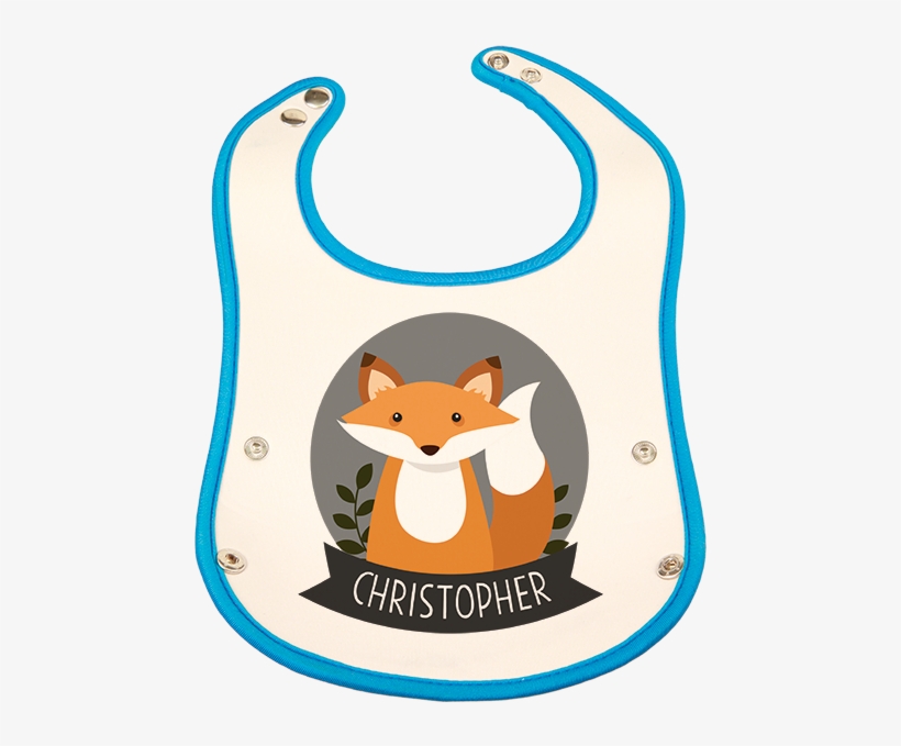 Little Fox Baby Bib - Infant, transparent png download