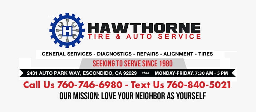 Hawthorne Tire & Auto Service - Hawthorne Tire & Auto Service, transparent png download