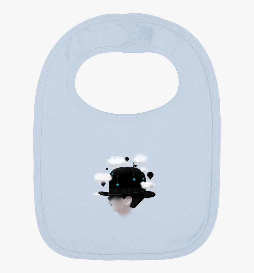 Baby Bib Plain And Contrast Dreaming By Florent Bodart - Personnes Poster Dreaming Poster D'art Par Juniqe -, transparent png download