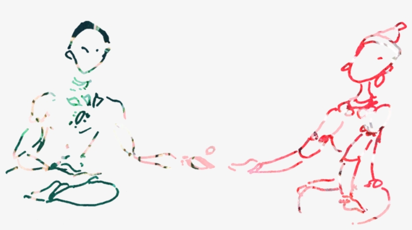 Colour Mural Lovers - Illustration, transparent png download