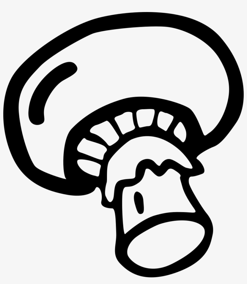 Mushroom Hand Drawn Vegetarian Food Comments - Veg Food Vector Png, transparent png download