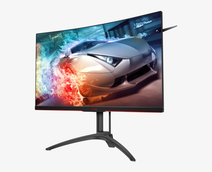 Immersive Gaming Experience In Hdr - Aoc Agon Ag322qc4, transparent png download
