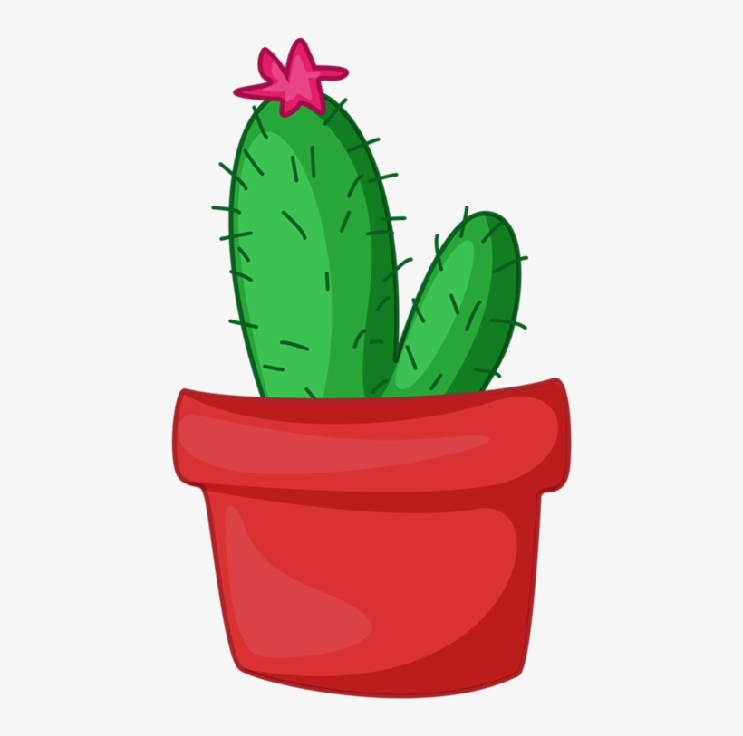 Potted Cactus Clip Art, transparent png download
