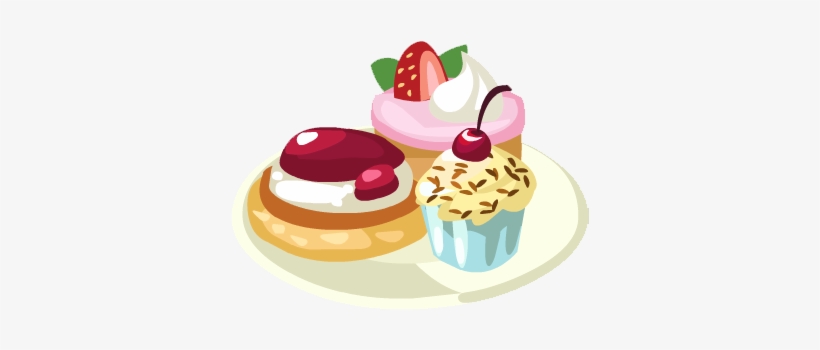 Tea Cakes Selection - Cupcake, transparent png download