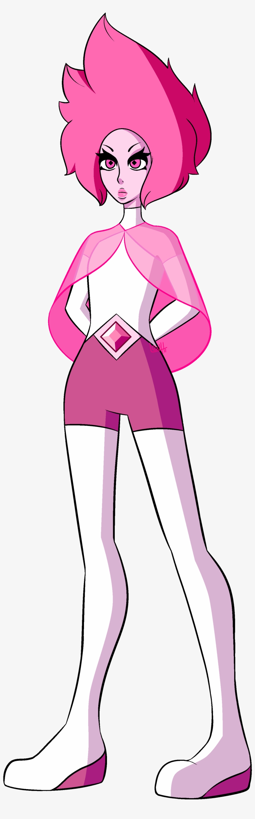 Pink Diamond Interpretation By Lenhi - Pearl And Pink Diamond, transparent png download