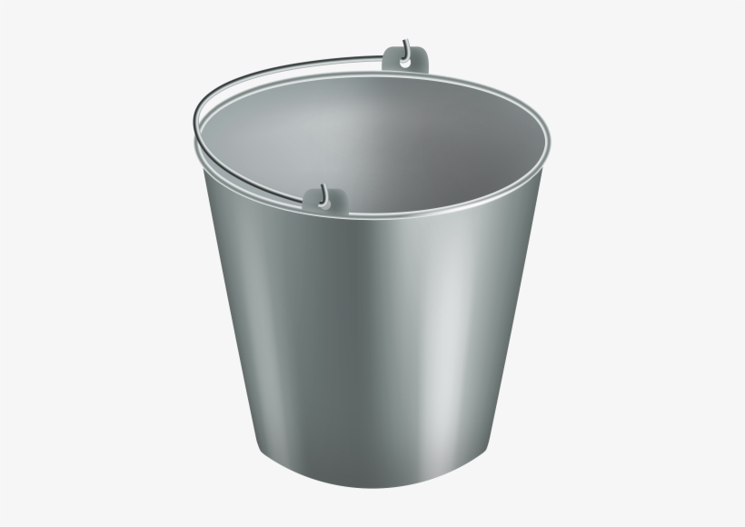 Metal Bucket Png Clipart - Bucket, transparent png download