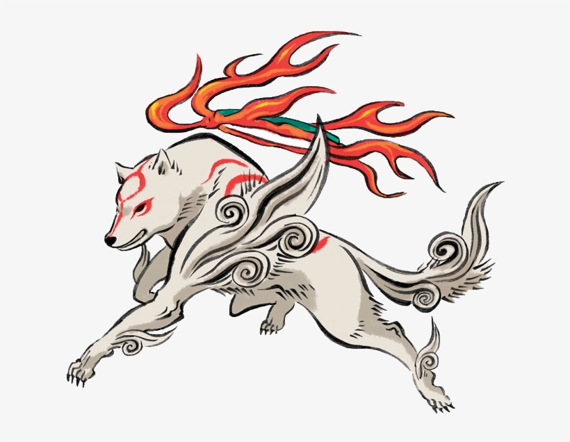 My Personal Pick For Best Female Protagonist - Okami Amaterasu Render, transparent png download