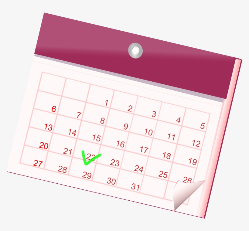 Clipart Transparent Calendar Icon, transparent png download