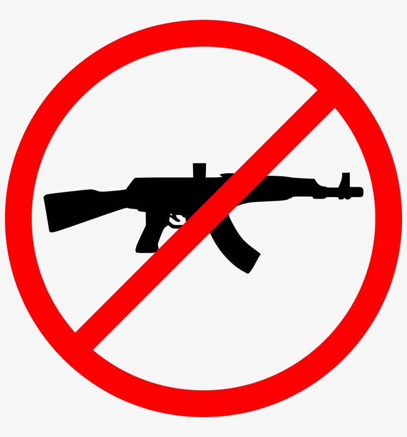 Firearm Weapon Gun Control Ak47 Clipart No Guns PNG Image