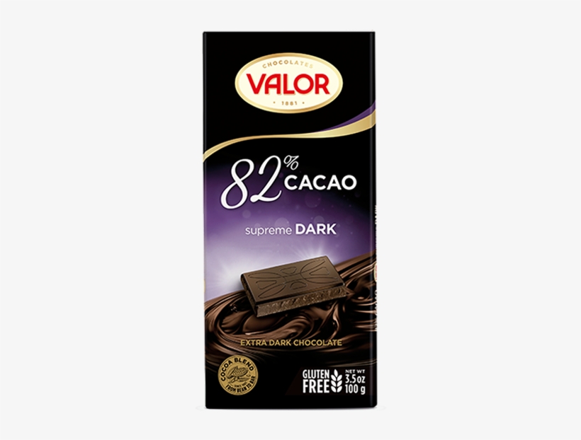 82% Dark Chocolate 100g - Valor 70 Dark, transparent png download