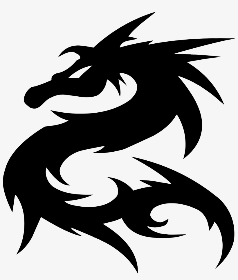 Tribal Dragon 31 Tribal Dragon Clipart - Dragon Sticker, transparent png download