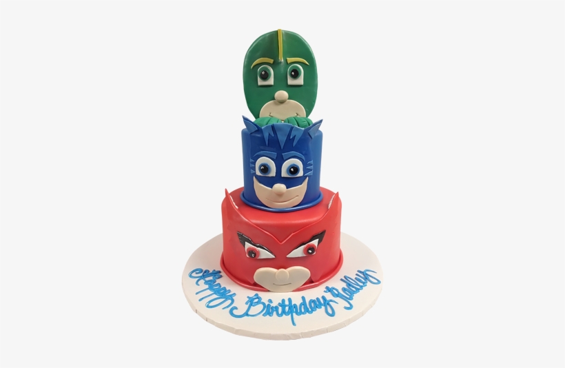 Pj Masks Cake - Bday Cake Character Pj Masks, transparent png download