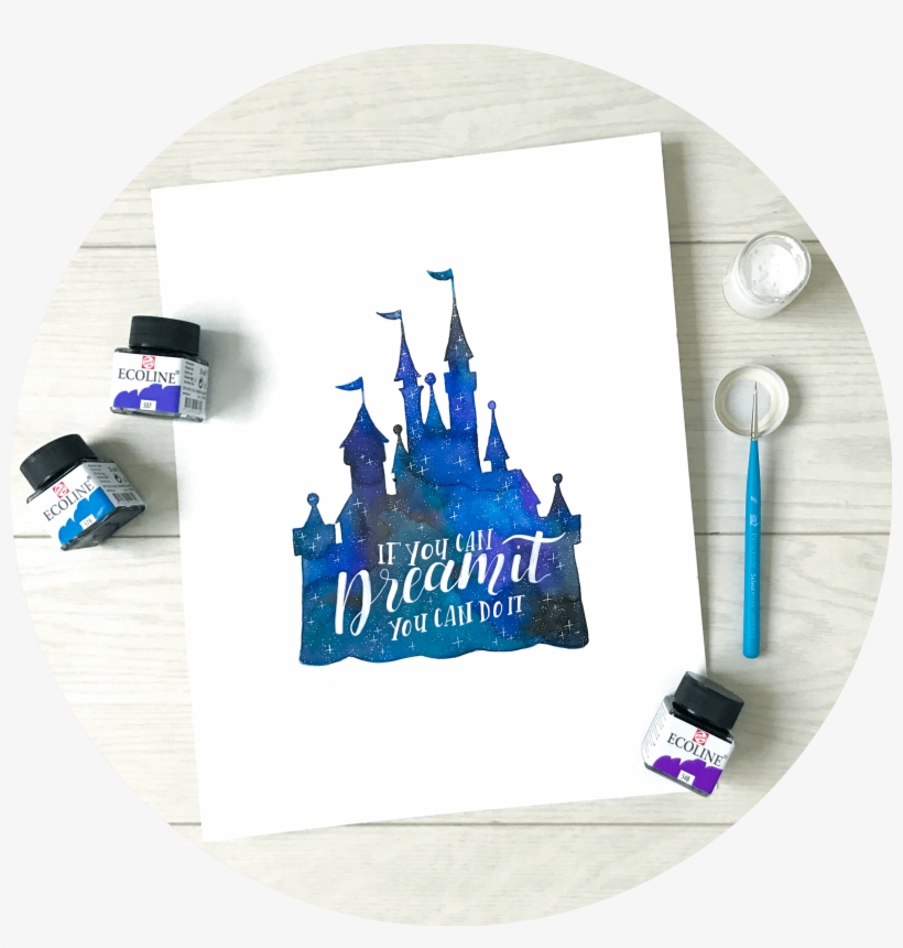 Take Your Lettering Skills To The Next Level With This - Scrapbook Customs Magical Castle Rubber Stamp, transparent png download