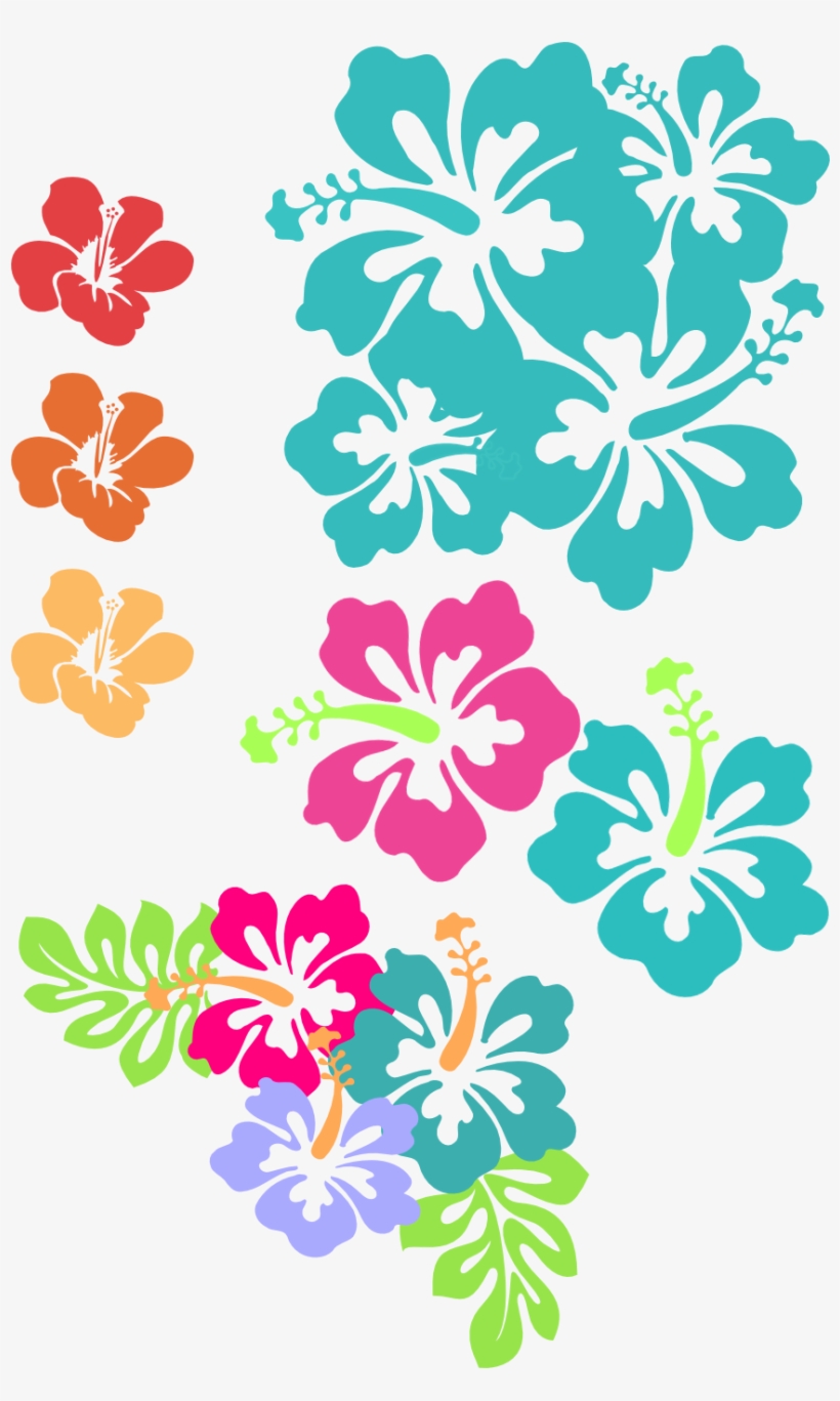 Hibiscus Clipart Teal - Hibiscus Clip Art, transparent png download
