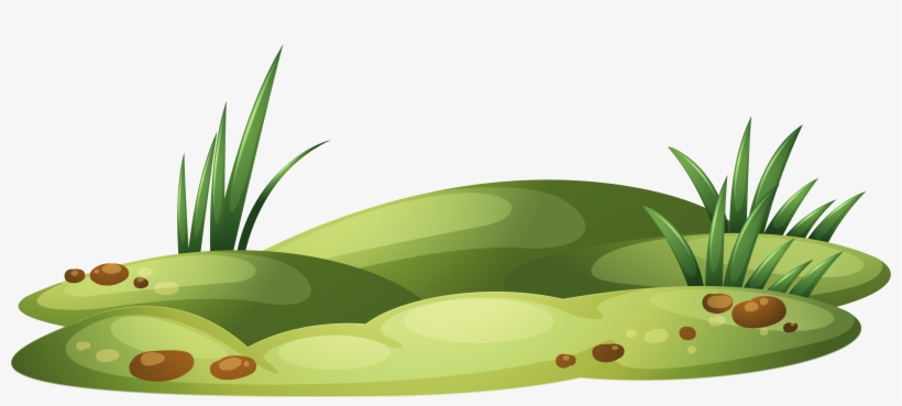 Lawn Clipart Tropical Grass - Grass Patch Clipart, transparent png download