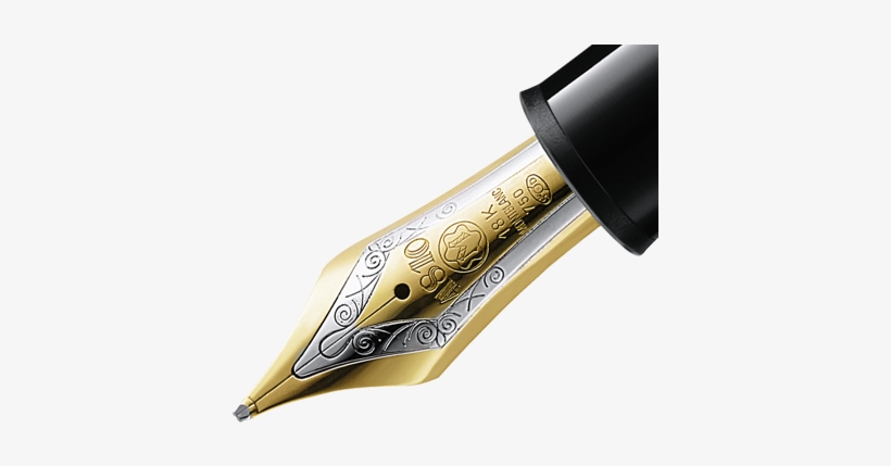 Calligraphy Pen Png Hd - Mont Blanc Notebook Blank, transparent png download