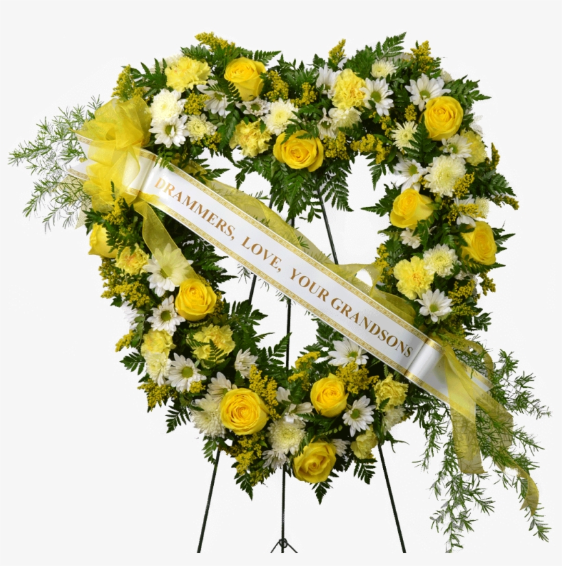 Heart Wreath For Funeral, transparent png download