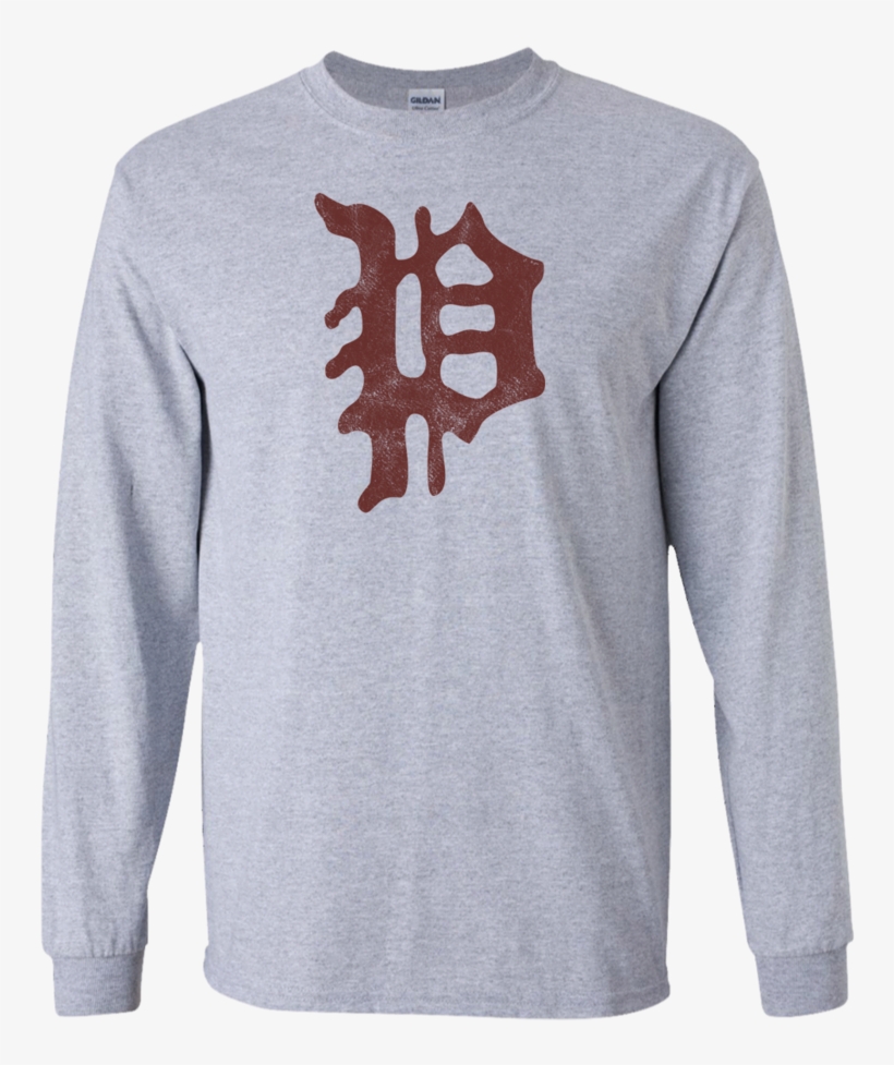 Retro Philadelphia Baseball Long Sleeve T-shirt - T-shirt, transparent png download