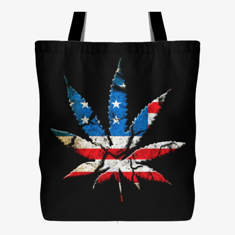 American Pot Leaf Tote - Dope Supreme Weed, transparent png download