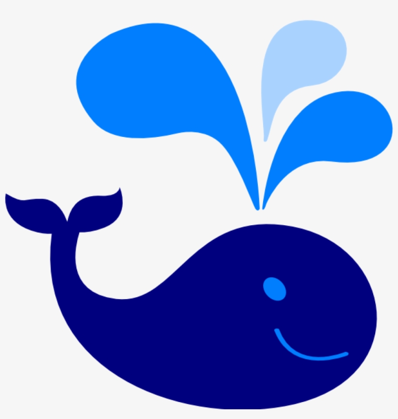 Whale Clipart Light - Baby Blue Whale Clipart, transparent png download