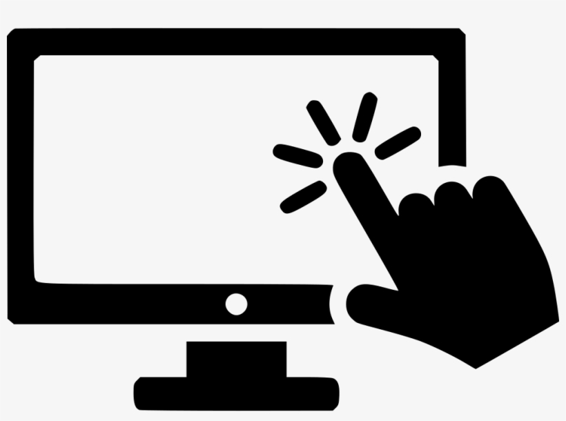 Finger Cursor Png Free Download - Cursor Button Png, transparent png download
