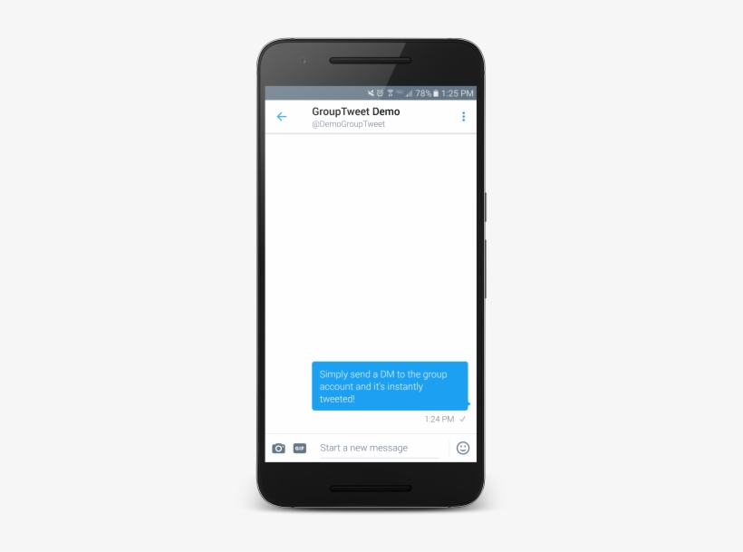 Great For Private Group Communication Or When You Want - Smart Phone And A Single Tweet On Screen Tweet, transparent png download