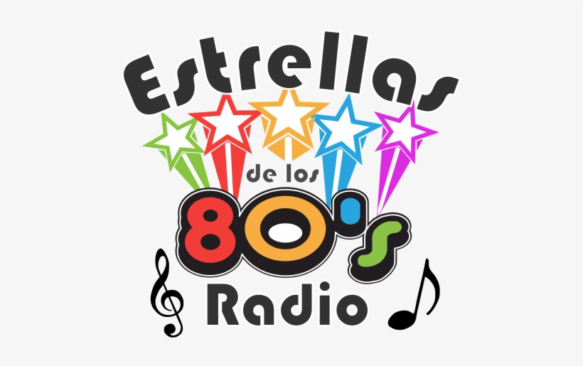 Estrellas De Los 80s - Graphic Design, transparent png download