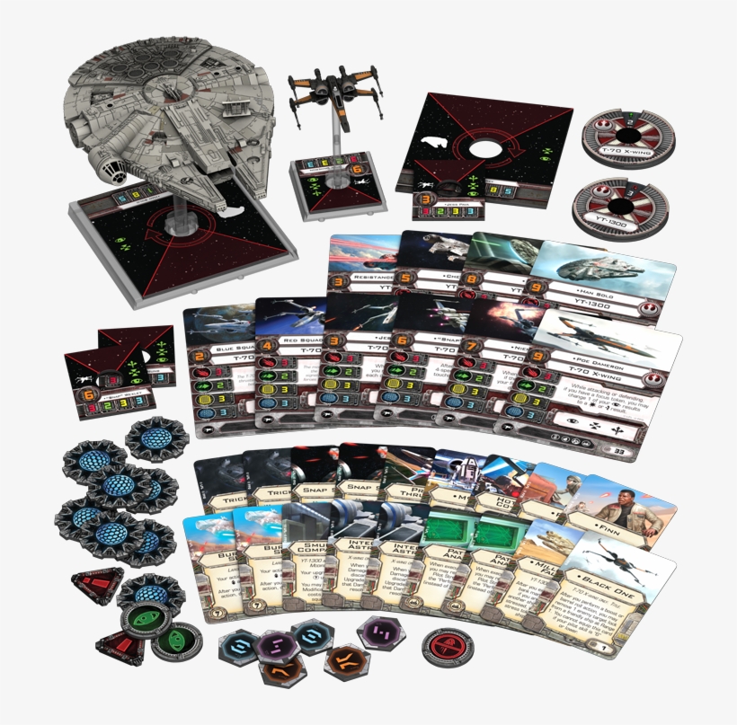 New Millenium Falcon For X-wing - Heroes Of The Resistance X Wing, transparent png download