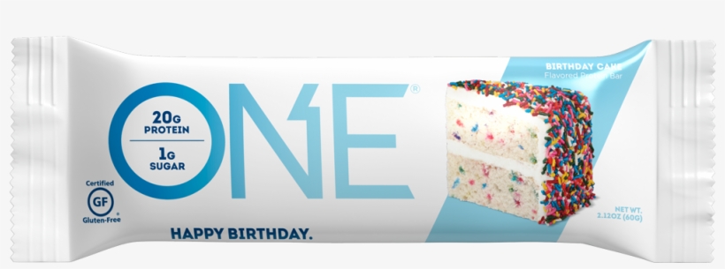One Bars Birthday Cake Protein Bar - Iss Research - Ohyeah One Bar Birthday Cake - 12 Bars, transparent png download