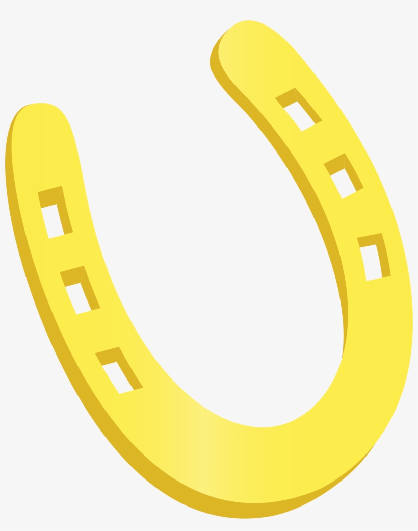 Horseshoe Png - Horseshoe Clipart Yellow, transparent png download
