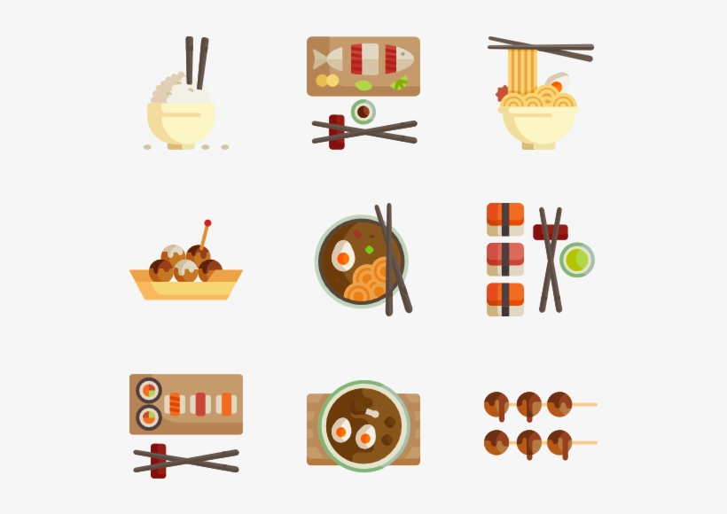 Asian Food - Asian Food Icons, transparent png download