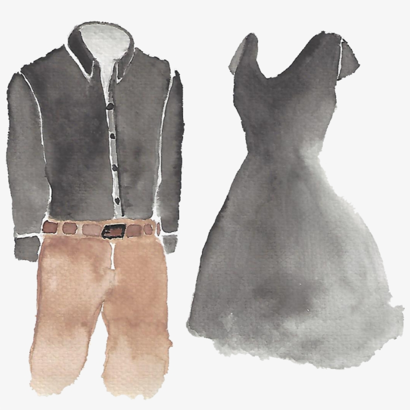 Black Top, Ladies - Watercolor Paint, transparent png download