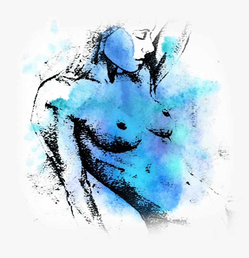 Breast - Watercolor Paint, transparent png download