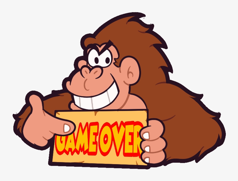 Donkey Kong Game Over By Quickestmario - Donkey Kong, transparent png download