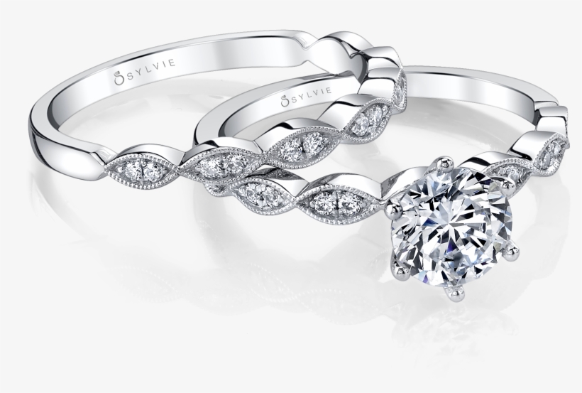 Solitaire Engagement Rings - Engagement Ring Silver Diamond, transparent png download
