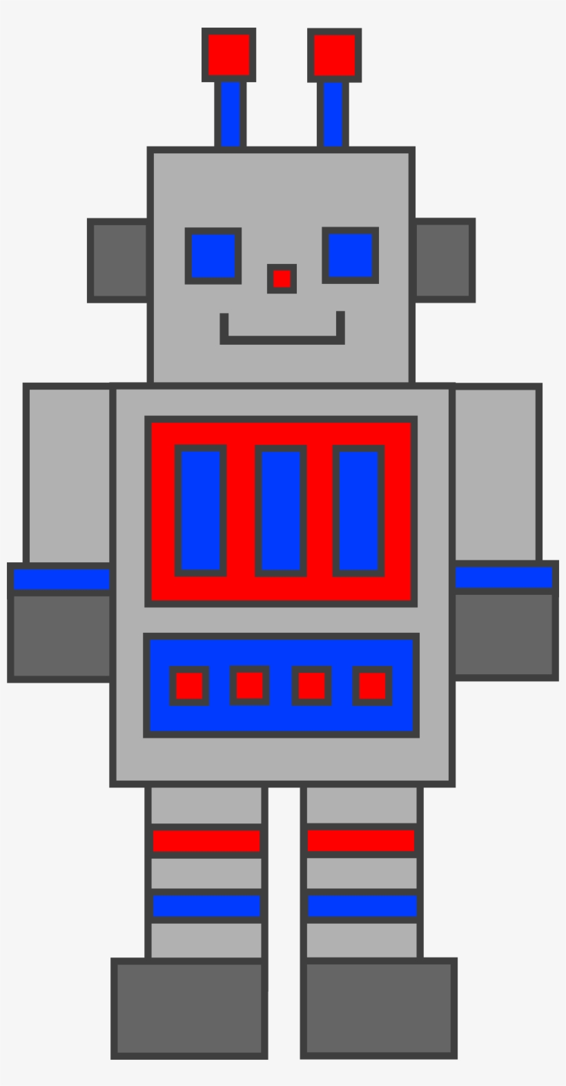 Robot Clipart Robotic - Shape Robot Clipart, transparent png download