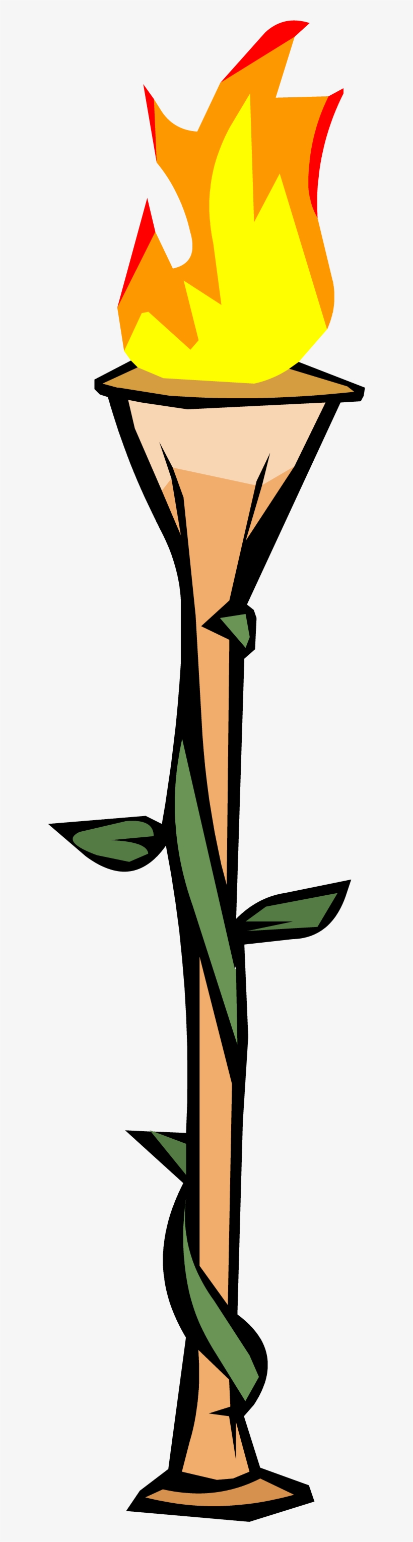 Bamboo Torch - Png - Torch Clipart Transparent, transparent png download