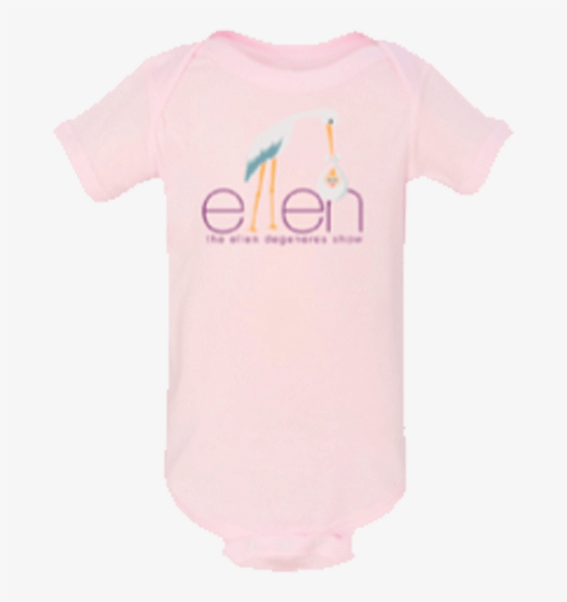 Ellen Show Stork Baby Onesie - Active Shirt, transparent png download