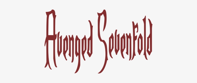 Avenged Sevenfold Logo - Avenged Sevenfold Name Logo, transparent png download