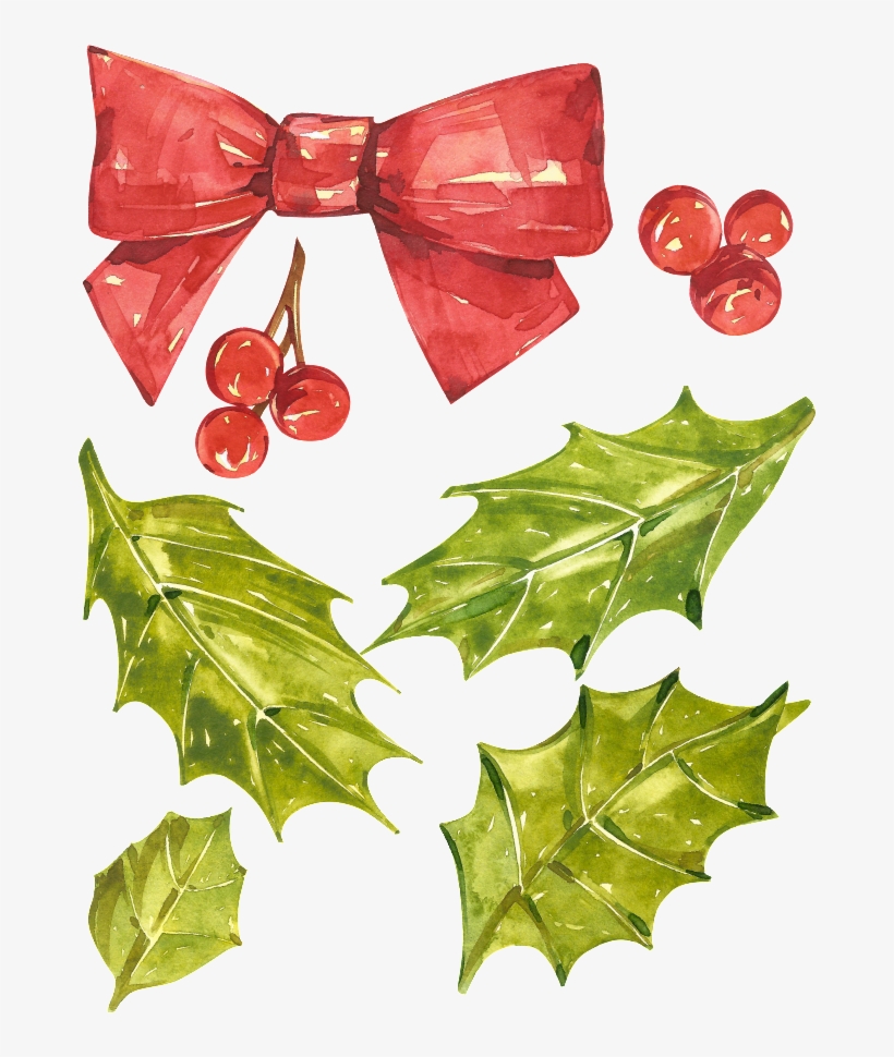 Painted Cute Bow Png Transparent - Christmas Day, transparent png download