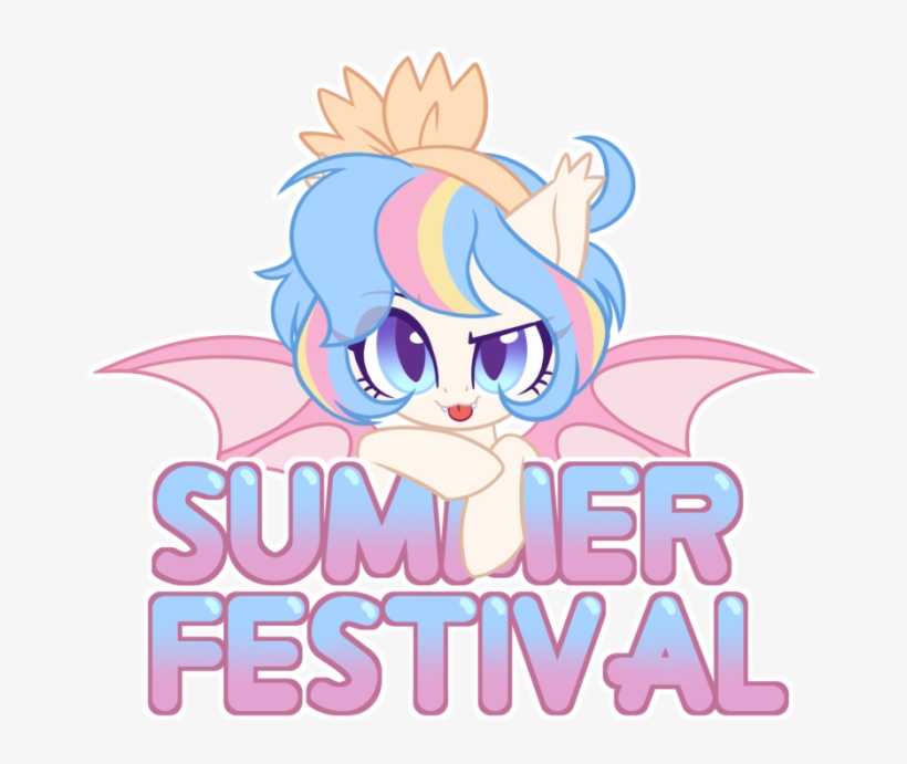 Taesuga, Bat Pony, Bow, Cute, Cute Little Fangs, Ear - Cartoon, transparent png download