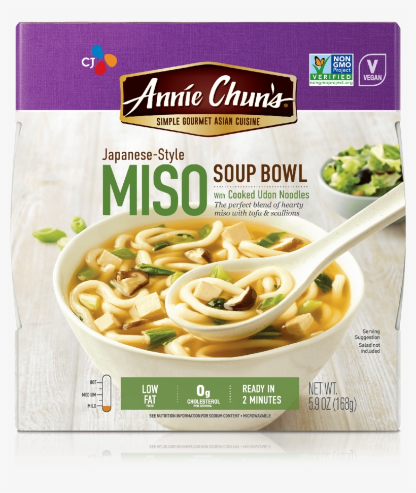 Japanese-style Miso Soup Bowl - Annie Chun's Miso Soup, transparent png download