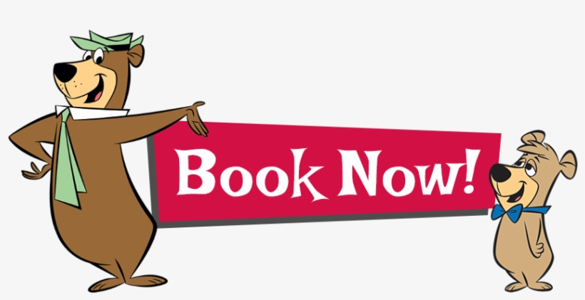 Jellystone Book Now Button - Yogi Bear, transparent png download
